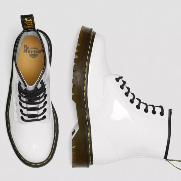 {Dr. Martens} 1460 BEX PATENT LEATHER LACE UP BOOTS - Picture 3 of 14